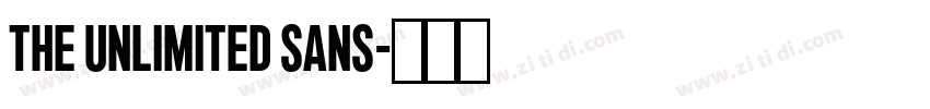 The Unlimited Sans字体转换 The Unlimited Sans字体转换